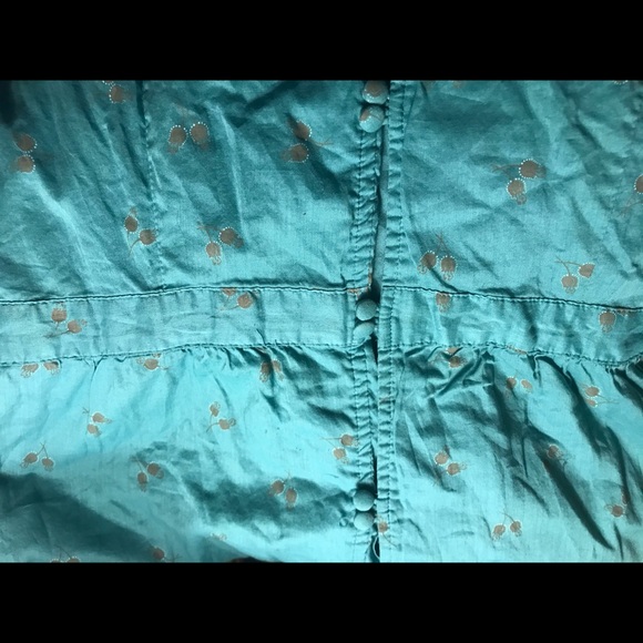 Vintage Ben Sherman Oriental Turquoise Dress - Picture 8 of 10